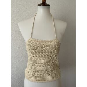 House of Harlow 1960 Halter Tank Top Pullover Stretch Knit